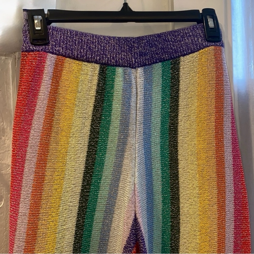 Lovers + Friends Multicolor Striped Knit Believe Pants - Picture 4 of 6